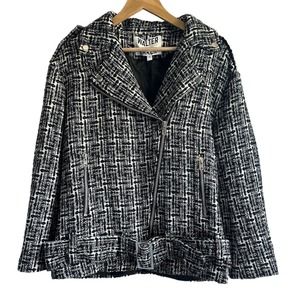 Walker Baker Women’s Size Small Remi Queen‎ Tweed Oversized Motto Jacket